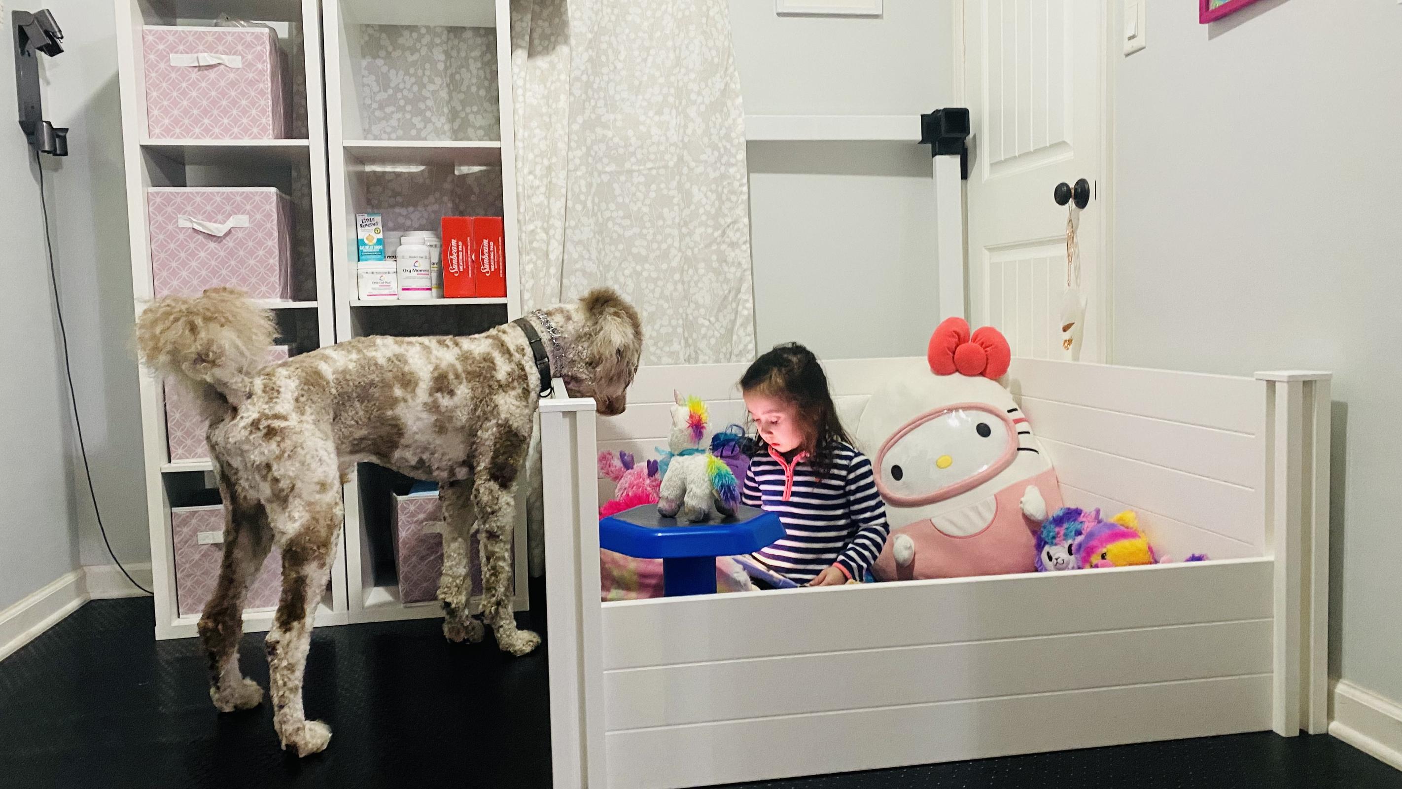 Children with one of our doodles
