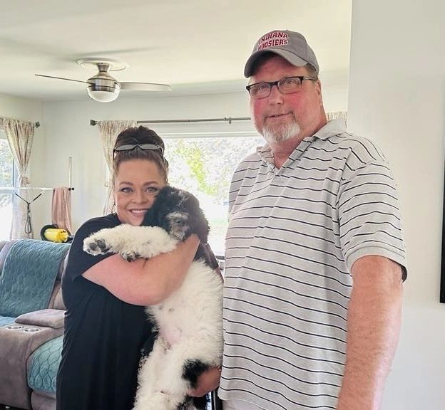 The Christine Wornhoff family with Kessler